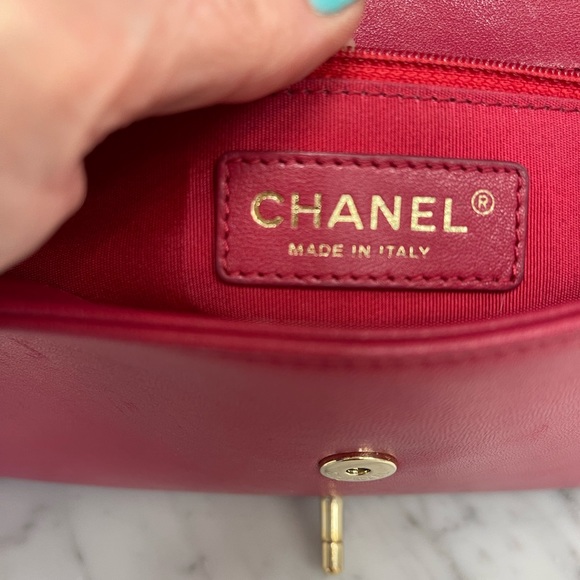 ❌❌SOLD on another site❌❌ Chanel Vintage Mademoiselle Flap bag in deep pink - Picture 11 of 13